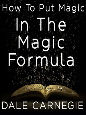 cover image of How to Put Magic In the Magic Formula
